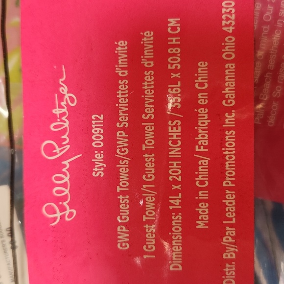 Lilly Pulitzer Set of 9 Hand Towels Target Collab Set of 4, 3 GWP, 2 Shellabrate - Picture 12 of 13